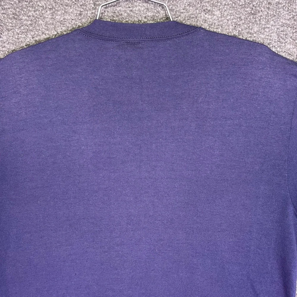 Vintage 80s Run for the Kids Shirt Unisex L Purple Single Stitch Charity Retro